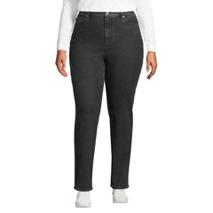 Women's Plus Size Recycled Denim High Rise Straight Leg Jeans