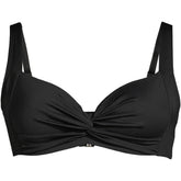 Women's Chlorine Resistant Twist Front Underwire Bikini Swimsuit Top