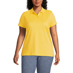 Women's Plus Size Short Sleeve Polyester Polo Shirt