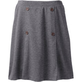 Women's Ponte Button Front Skort Above the Knee