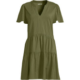 Women's Cotton Jersey Tiered Mini Dress