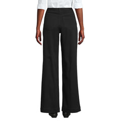 Women's Petite High Rise 5 Pocket Wide Leg Chino Pants