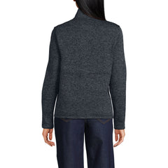 Women's Sweater Fleece Snap Neck Pullover Jacket