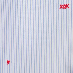 Women's Plus Size Poplin Long Sleeve Button Front Sleep Top