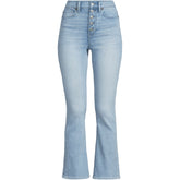 Women's Recover High Rise Button Front Kick Flare Crop Jeans