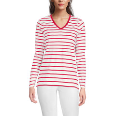 Supima Cotton Long Sleeve V-Neck T-Shirt