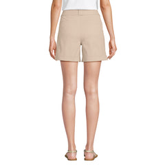 Women's Chino High Rise Pleated 7" Shorts