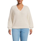 Women's Plus Size Drifter Balloon Sleeve Sweater