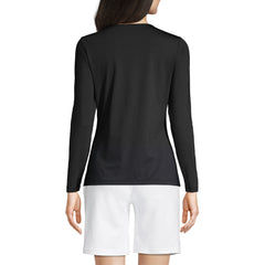 Women's Long Sleeve Crewneck Garden Tee - Sunshade UPF 50 Quick Dry