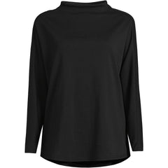 Women's Plus Size Sport Knit Funnel Neck Top