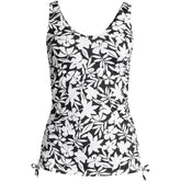 Women's D-Cup Chlorine Resistant Adjustable Underwire Tankini Swimsuit Top