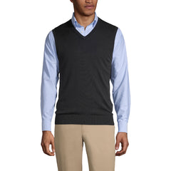 School Uniform Men's Cotton Modal Fine Gauge Sweater Vest