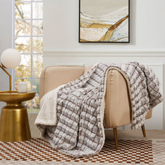 Blue Ridge Home Fashions MicroMink Sherpa Reversible Throw Blanket