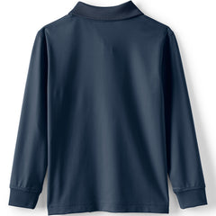 School Uniform Men's Long Sleeve Rapid Dry Polo Shirt
