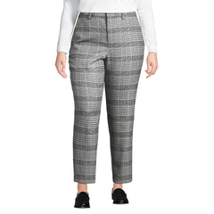 Women's Plus Size High Rise Brushed Flannel Tapered Ankle Pants