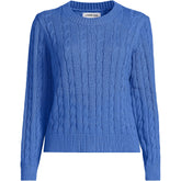 Women's Plus Size Drifter Classic Cable Crew Neck Sweater