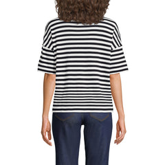 Women's Elbow Sleeve Supima Cotton Relaxed Turtleneck