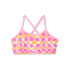 Girls Chlorine Resistant Criss Cross Bikini Top