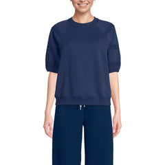 Women's Serious Sweats Puff Lace Sleeve Sweatshirt