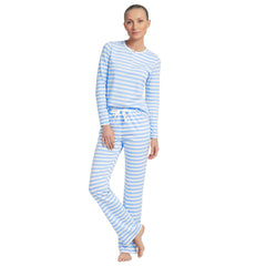 Women's Tall Knit 2 Piece Pajama Set - Long Sleeve Top and Pants