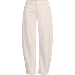 Women's Petite Soft Denim Mid Rise Relaxed Barrel Ankle Jeans