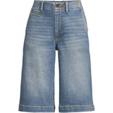 Women's Plus Size Recover Denim Mid Rise 12" Trouser Shorts