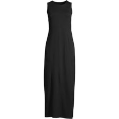 Women's Long Cotton Jersey Sleeveless Swim Cover-up Maxi Dress