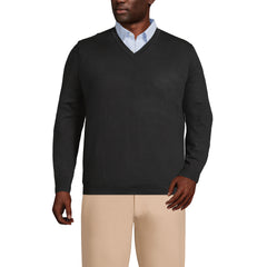 Men's Big Performance Long Sleeve Vneck Pullover Sweater