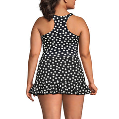 Women's Plus Size High Neck Racerback Midkini Top