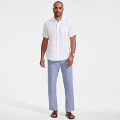 Men's Tall Linen Blend Pull On Deck Pant