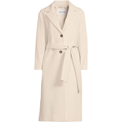 Women's Petite Wool Wrap Long Coat