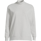 Women's Long Sleeve Ottoman Mock Pullover