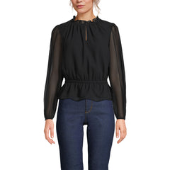 Women's Chiffon Peplum Top