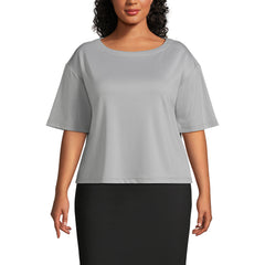 Women's Plus Size Ponte Elbow Sleeve Shirt