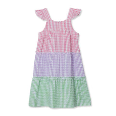 Girls Woven Tiered Dress