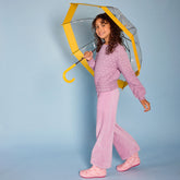Girls Corduroy Wide Leg Knit Pants