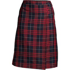 Women's Plaid A-line Skirt Below the Knee