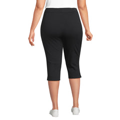 Women's Plus Size Starfish High Rise Pintuck Capri Pants