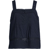 Women's Plus Size Sleeveless Clipdot Shell