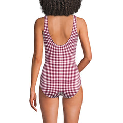 Women's Long Torso Tugless Low Leg One Piece Swimsuit