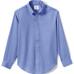 School Uniform Boys Long Sleeve No Iron Pinpoint Dress Shirt