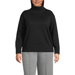 Women's Plus Cotton Modal Funnel Neck Sweater
