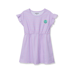 Girls Plus Short Sleeve Gathered Waist Tunic Top