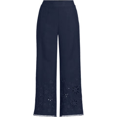 Women's Linen Embroidered Pants