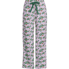 Women's Petite Flannel Wide Leg Sleep Pants
