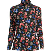 Plus Size Lightweight Jersey Long Sleeve Turtleneck
