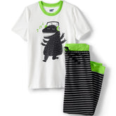 Kids Short Sleeve Top and Jogger Bottom Pajama Set