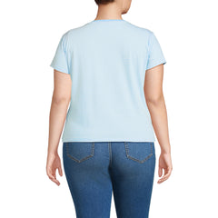 Women's Plus Size Supima Cotton Short Sleeve Scoop Neck Tee