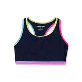 Girls Chlorine Resistant Contrast Racer Back Bikini Top