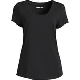 Women's Short Sleeve Lightweight Jersey Scoop Neck T-shirt